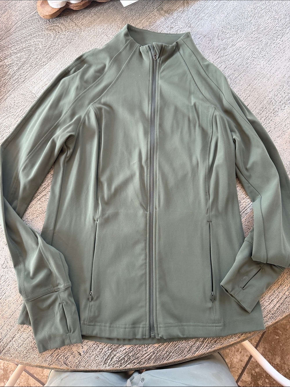 Avia Olive Green Full-Zip Active Jacket